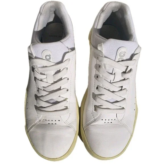 On Cloud THE ROGER Advantage Womens Running Shoes White Hay Size 6.5 - Picture 2 of 16